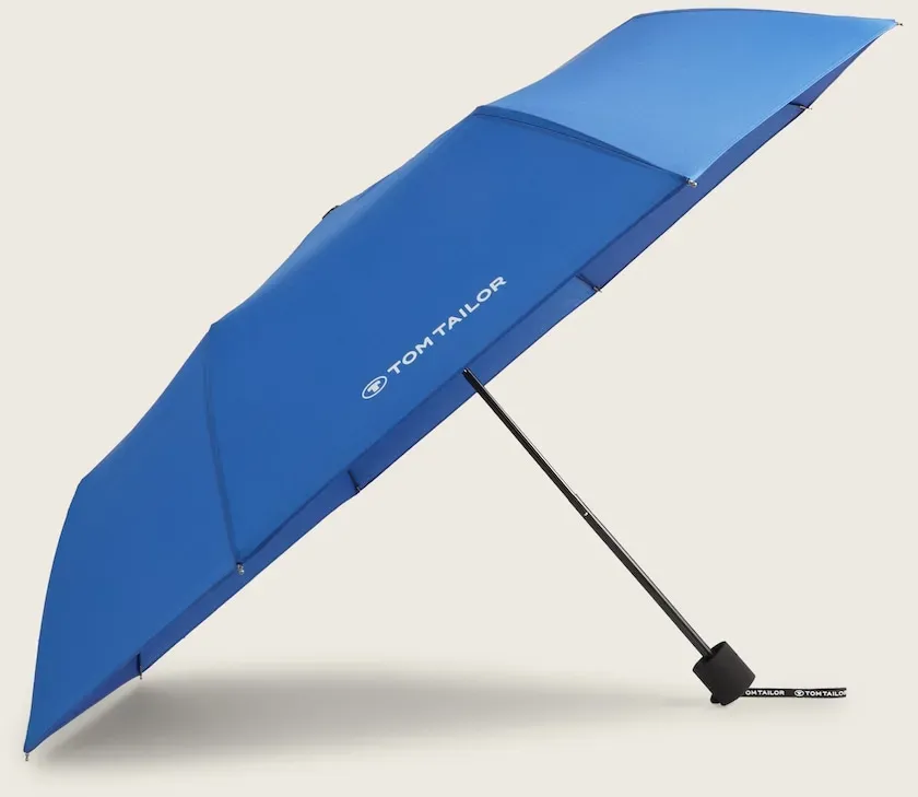 TOM TAILOR Unisex Supermini Regenschirm, blau, Uni, Gr. ONESIZE