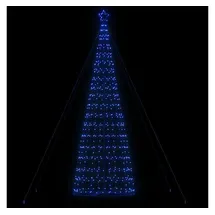 vidaXL LED Weihnachtsbaum 1534 LEDs Blau 503 cm 4016458