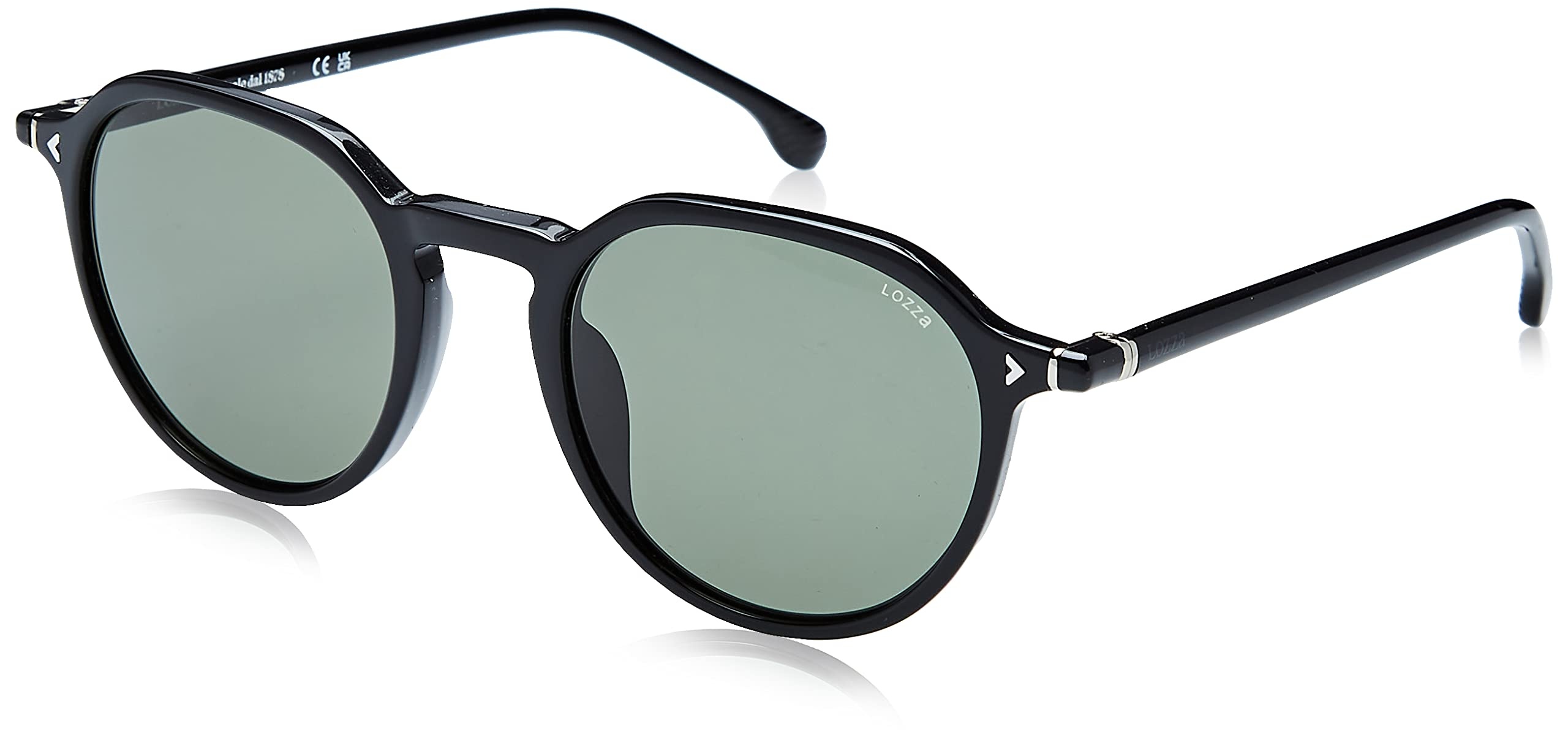 LOZZA Unisex SL4321 Sonnenbrille, Shiny Black, 51