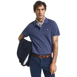 GANT Regular Shield Pique Poloshirt blau XL