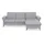 sit&more Ecksofa SIT & MORE "Göteborg", silber, B:268cm H:90cm T:176cm, Sofas, Ecksofa, Sitztiefenverstellung und Federkern, wahlweise mit Bettfunktion