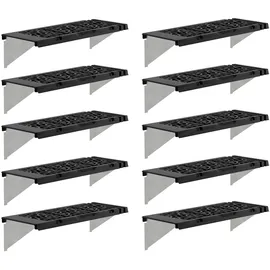 CANOPIA Regalset 10er Pack 26 x 65 cm grau