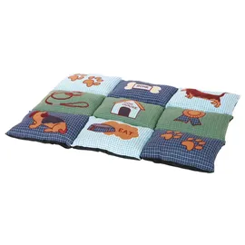 Trixie Hundedecke Patchwork 80 x 55 cm blau/grün