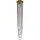Searchlight Swoop 5-flg. ohne Leuchtmittel 35 cm geschwungen satinmessing/klar