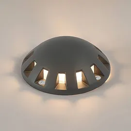 LINDBY Außenleuchte Aluminium IP67 10 W 1-flammig schwarz