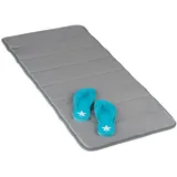 Relaxdays Memoryschaum Badematte Grau 49 x 114 cm