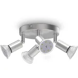B.K.Licht LED LED Spotleuchte, Matt-Nickel