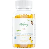 Vitabay Vitamin D3 Kinder - 120 VEGAN Vitamin D 3 1000 IE Vitamin Gummies - Kinder Vitamine Gummi Vitamin D Kinder Immunsystem stärken Kinder Vitamin D Gummibärchen Kinder Vitamin D3 D Vitamin Kinder