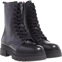 Tommy Hilfiger Boots & Stiefeletten - Monochromatic Lace Up Boot - Gr. 42 (EU) - in Schwarz - für Damen