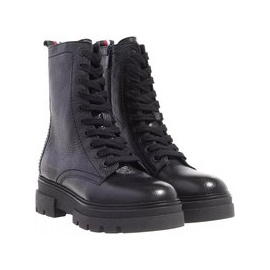 Tommy Hilfiger Boots & Stiefeletten - Monochromatic Lace Up Boot - Gr. 42 (EU) - in Schwarz - für Damen