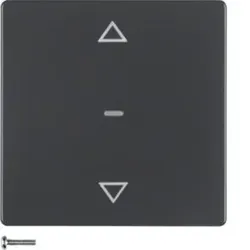 Berker 85241126 Jalousie-Taste Q.x anthrazit samt