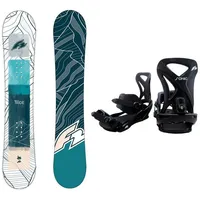 F2 Set Snowboard T-Ride Wood Weiss 162cm + Sonic