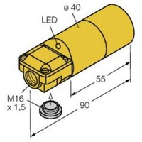 Turck Sensor nicht bündig NPN, Schließer NI20-K40SR-AN6X