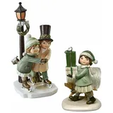 Loberon Deko-Figur 2er Set Marquelline bunt