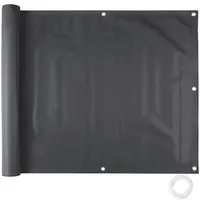Tectake tectake® Balkonbespannung, witterungsbeständig und pflegeleicht, mit metallverstärkten Ösen, 600 x 90 cm