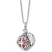 Engelsrufer Kette mit Anhänger XS rot / Silber