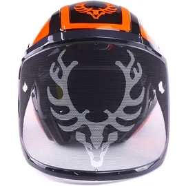 protos® Forsthelm / Schutzhelm Edition mit Gehörschutz und Visier Integral Forest Schwarz/neonorange Onesize