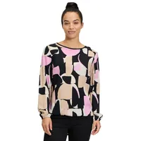 Betty & Co Blusenshirt mit Print Black/Taupe,40 | 40