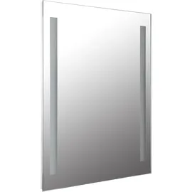 GLOBO LIGHTING LED Spiegelleuchte Rivas silberfarben, Leuchten, Spiegel/Touch Ein/Aus/IP44/Touchdimmer/BxH: 500x610mm
