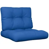 vidaXL Palettenkissen 2-tlg. 60 x 40 x 20 cm blau