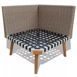 vidaXL Garten-Lounge-Set grau 43133