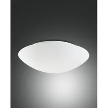 Fabas Luce Pandora 2 E27 rund weiß Glas