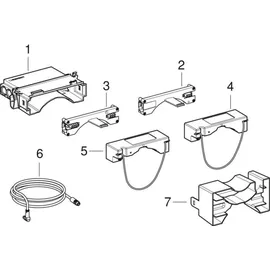 Geberit Power Connect Box Set & Geberit Dosenset mit Zwischenboden, mit Anschlussklemme