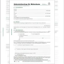 RNK Untermietvertrag DIN A4 4002871052009
