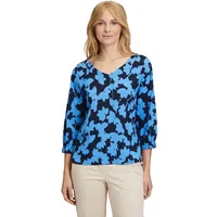 Betty & Co Schlupfbluse mit Print in Dunkelblau/Blau |