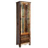 MASSIVMOEBEL24.DE Altholz Garderobenschrank 60x40x200 mehrfarbig