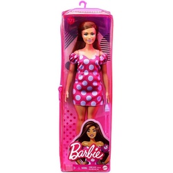 Mattel GmbH Anziehpuppe Barbie Fashionista -schulterfreien Polka Dot Kleid