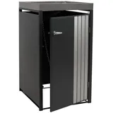 Proregal Mülltonnenverkleidung 125 x 68 x 84 cm anthrazit