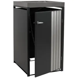 Proregal Mülltonnenverkleidung 125 x 68 x 84 cm anthrazit