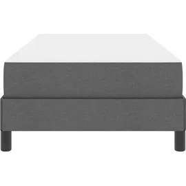 vidaXL Boxspringbett 100 x 200 cm Dunkelgrau