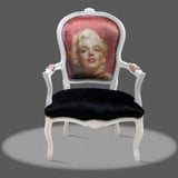 Casa Padrino Barock Salon Stuhl Marilyn Monroe - Barock Antik Stil Möbel