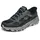 SKECHERS Go Run Trail Altitude 2.0 Rocky Hill Slip-InTurnschuhe, Black And Gray Leather/Textile, 43