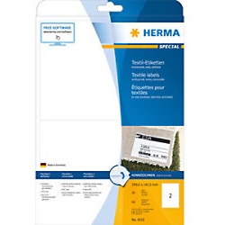 HERMA Namensschilder 4519 Weiß Rechteckig 200 x 144 mm 20 Blatt à 2 Etiketten