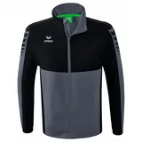 Erima Six Wings Jacke slate grey/schwarz L