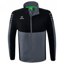 Erima Six Wings Jacke slate grey/schwarz L