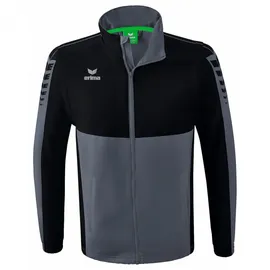 Erima Six Wings Jacke slate grey/schwarz L