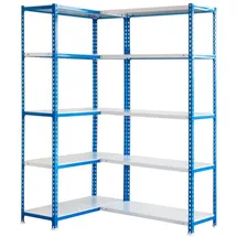 Proregal Eckregal Metall 180x100x40 cm blau