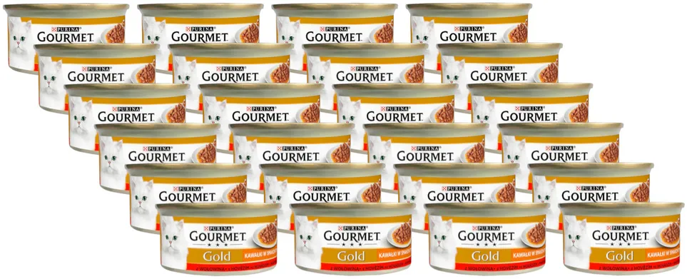 Purina Gourmet Gold Sauce Delight mit Rindfleisch 24x85g (Rabatt für Stammkunden 3%)