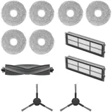 DREAME Zubehörset für L10s Pro Gen2 Roboter Beinhaltet 6x Mopptücher (3 Paar), 2x Filter, 2x Seitenbürsten, 1x Hauptbürste, Original Dreame Zubehör