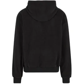URBAN CLASSICS Jaquard Velvet Kapuzenpullover Black XL