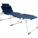 Mojawo - Xxl Alu Gartenliege Gepolstert L200xb70cm-mmc4400db-var