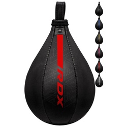 RDX Doppelendball RDX Maya Hide Leder Boxing Speed Ball with Holder Punching Ball rot