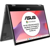 Asus Chromebook Flip CM1 Laptop | 14" Ful-HD 16:9 IPS Touch Display | MediaTek Kompanio 510 | 8 GB RAM | 128 GB eMMC | ARM G52 MC2 | ChromeOS | QWERTZ Tastatur | Gravity Grey