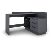 byLIVING Eckschreibtisch Belfast Anthrazit