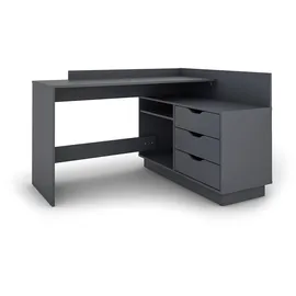 byLIVING Eckschreibtisch Belfast Anthrazit