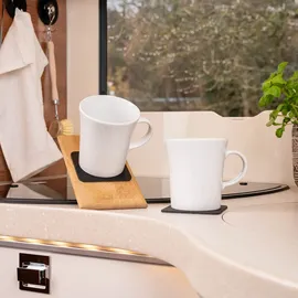 silwy Porzellantasse 0,27 l Schwarz 2 St.